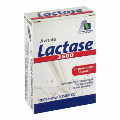 Lactase 3500 FCC tabletes klikšķu dozatorā, 100 gab Lactase 3500 FCC tabletes klikšķu dozatorā, 100 gab