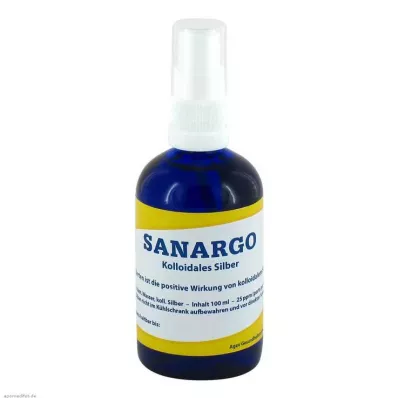 Sanargo koloidālā sudraba aerosola pudelīte, 100 ml Sanargo koloidālā sudraba aerosola pudelīte, 100 ml