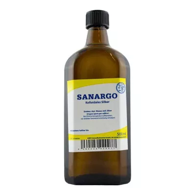 SANARGO Koloidālā sudraba pudeles, 500 ml