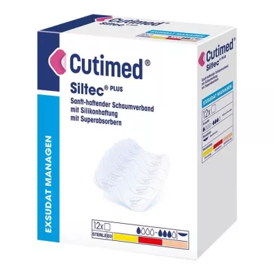 CUTIMED Siltec Plus putu pārsējs 5x6 cm, 12 gab