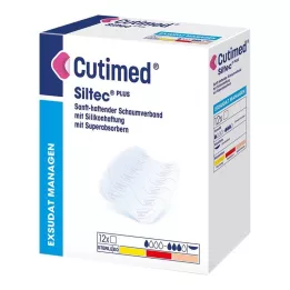 CUTIMED Siltec Plus putu pārsējs 10x10 cm, 12 gab