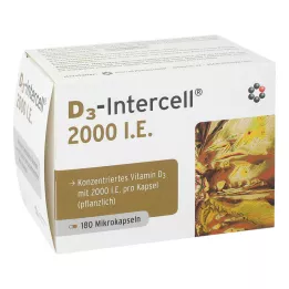 D3-INTERCELL 2000 I.U. kapsulas, 180 kapsulu
