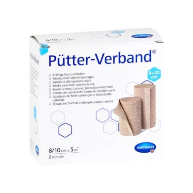 Pütter pārsējs 8cm / 10cmx5m Cpc, 2 gab