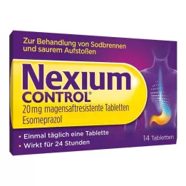 NEXIUM Kontroles 20 mg apvalkotās tabletes, 14 gab