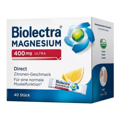 BIOLECTRA Magnijs 400 mg ultra Direct Lemon, 40 kapsulas