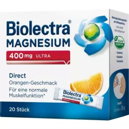 BIOLECTRA Magnijs 400 mg ultra Direct Orange, 20 gab