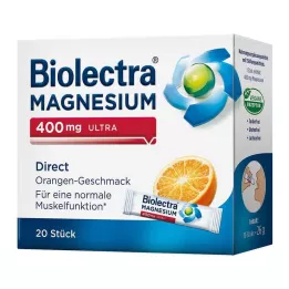 BIOLECTRA Magnijs 400 mg ultra Direct Orange, 20 gab