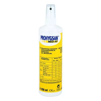 Prohygsan Med-af izsmidzināms dezinfekcijas līdzeklis 250 ml (1 gab.) Prohygsan Med-af izsmidzināms dezinfekcijas līdzeklis 250 ml (1 gab.)