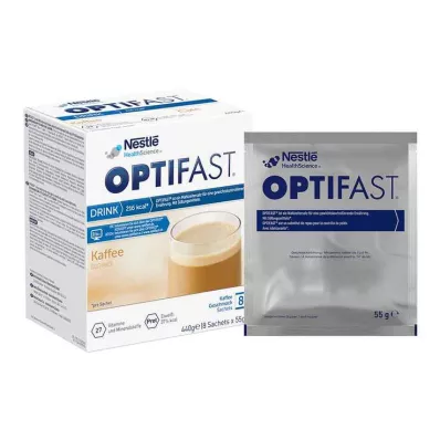 Optifast mājas dzēriena kafijas pulveris, 8x55 g