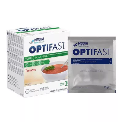 Optifast mājas zupa tomātu pulveris, 8X55 g