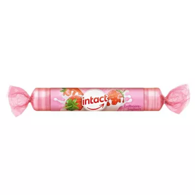 INTACT Dekstrozes rullis zemeņu jogurts, 40 g INTACT Dekstrozes rullis zemeņu jogurts, 40 g