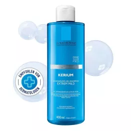 ROCHE-POSAY Kerium īpaši maigs želejas šampūns, 400 ml