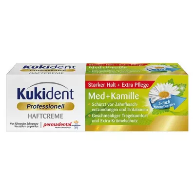 KUKIDENT Adhezīvais krēms Med+Chamomile, 40 g KUKIDENT Adhezīvais krēms Med+Chamomile, 40 g