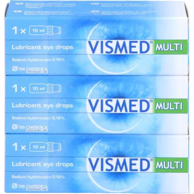 VISMED MULTI Acu pilieni, 3X10 ml