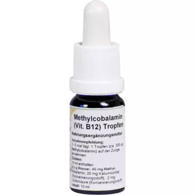 METHYLCOBALAMIN B12 vitamīna pilieni, 10 ml METHYLCOBALAMIN B12 vitamīna pilieni, 10 ml