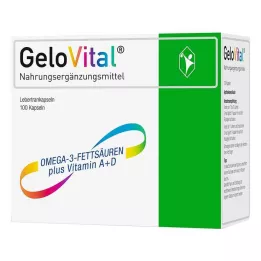 GELOVITAL Uztura bagātinātājs mencu aknu eļļa kapsulas, 100 gab