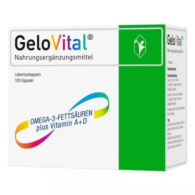 GELOVITAL Uztura bagātinātājs mencu aknu eļļa kapsulas, 100 gab GELOVITAL Uztura bagātinātājs mencu aknu eļļa kapsulas, 100 gab