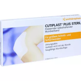 CUTIPLAST Plus sterils 7,8x15 cm pārsējs, 5 gab