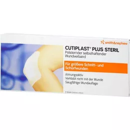 CUTIPLAST Plus sterils 10x24,8 cm pārsējs, 5 gab