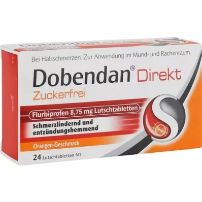 DOBENDAN Tiešais Flurbiprofēns bez cukura 8,75 mg Lut, 24 gab