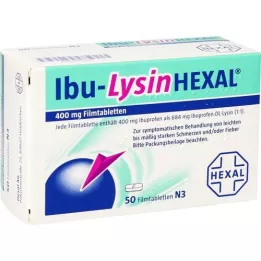 IBU-LYSINHEXAL Filmē apvalkotās tabletes, 50 gab