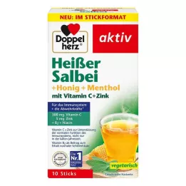 DOPPELHERZ karstās salvijas+medus+mentols granulas, 10 gab