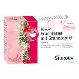 SIDROGA Wellness augļu tēja ar granātābolu filtru, 20X2,0 g