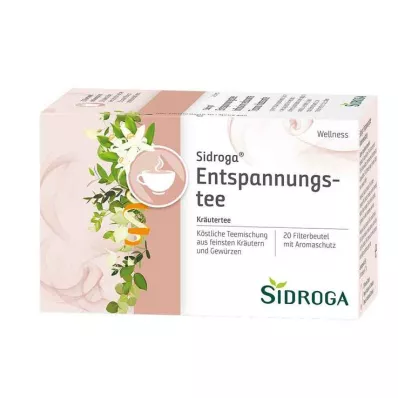 SIDROGA Wellness relaksācijas tējas filtrēšanas maisiņš, 20X1,75 g SIDROGA Wellness relaksācijas tējas filtrēšanas maisiņš, 20X1,75 g