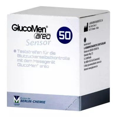 GlucoMen areo Sensor testa strēmeles, 50 gab GlucoMen areo Sensor testa strēmeles, 50 gab