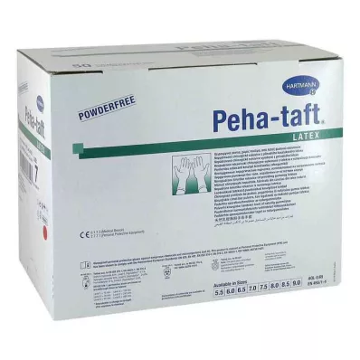 PEHA-TAFT lateksa OP-cimdi 7 izmērs, 50X2 gab