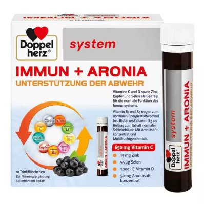 Doppelherz system Immune+Aronia ampulas, 10 gab Doppelherz system Immune+Aronia ampulas, 10 gab