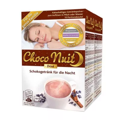 Choco Nuit ar labu nakti šokolādes dzēriena pulveris, 20 gab