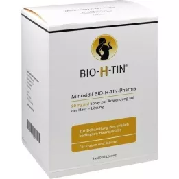 MINOXIDIL BIO-H-TIN Pharma 20 mg/ml izsmidzinātājs Lsg., 3X60 ml