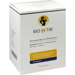 MINOXIDIL BIO-H-TIN Pharma 50 mg/ml izsmidzinātājs Lsg., 3X60 ml