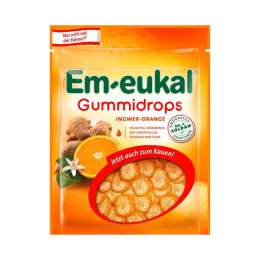 EM-EUKAL Gumijas pilieni ingvera-apelsīnu cukurs, 90 g