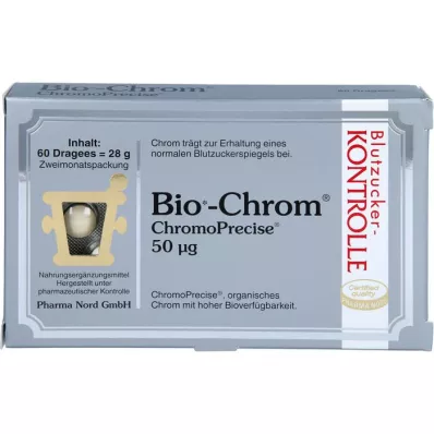 BIO-CHROM ChromoPrecise 50 μg Pharma Nord apvalkotās tabletes, 60 gab