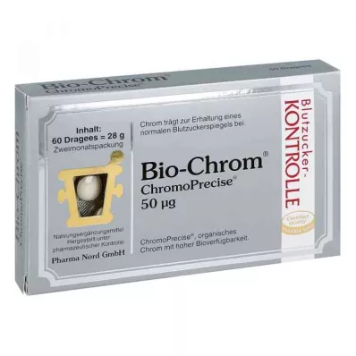 BIO-CHROM ChromoPrecise 50 μg Pharma Nord apvalkotās tabletes, 60 gab BIO-CHROM ChromoPrecise 50 μg Pharma Nord apvalkotās tabletes, 60 gab
