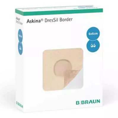 ASKINA DresSil Border Sil.Schaumst.V.6x6 cm, 10 gab