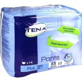 TENA PANTS plus XS 50-70 cm ConfioFit vienreizlietojamās bikses, 14 gab
