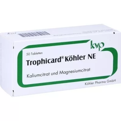 TROPHICARD Köhler NE Tabletes, 50 gab