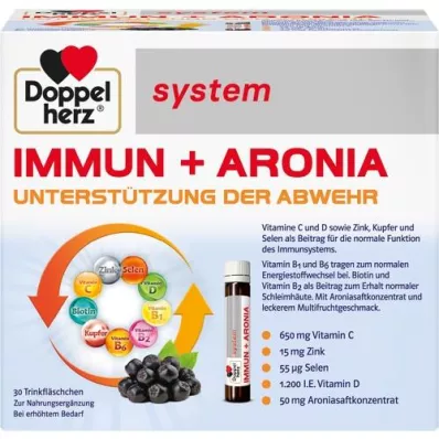 DOPPELHERZ Immun+Aronia sistēmas ampulas, 30 gab