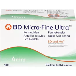 BD MICRO-FINE ULTRA Pildspalvu adatas 0,23x4 mm, 100 gab