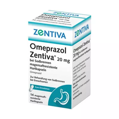 OMEPRAZOL Zentiva 20 mg grēmas ārstēšanai, 14 gab OMEPRAZOL Zentiva 20 mg grēmas ārstēšanai, 14 gab