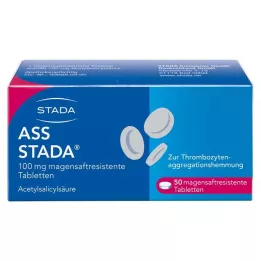 ASS STADA 100 mg zarnās apvalkotās tabletes, 50 gab
