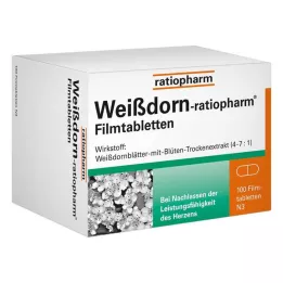WEISSDORN-RATIOPHARM Plēves apvalkotās tabletes, 100 gab