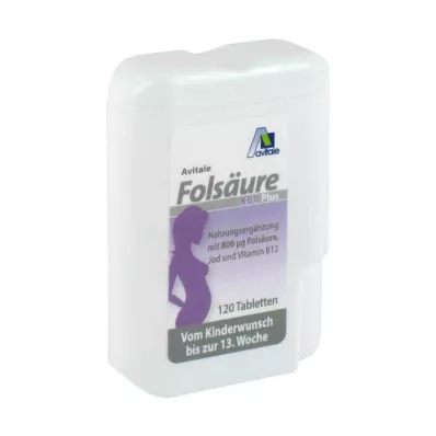 Folijskābe 800 Plus B12 + joda tabletes, 120 gab Folijskābe 800 Plus B12 + joda tabletes, 120 gab