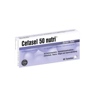 CEFASEL 50 uzturvielu selēna tabletes, 60 gab