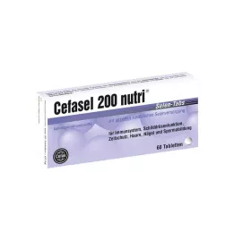 CEFASEL 200 uzturvielu selēna tabletes, 60 gab