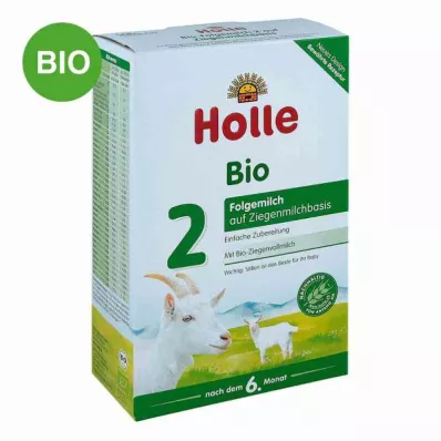 HOLLE Bioloģiskais piena aizstājējs 2 uz kazas piena pulvera bāzes, 400 g