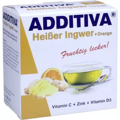 ADDITIVA Karstais ingvers + apelsīnu pulveris, 120 g